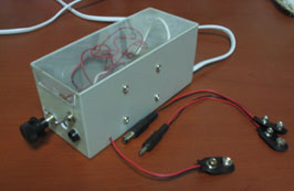 완성된 간이 전원장치