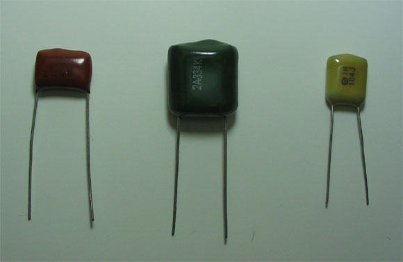 마일러 콘덴서의 모양