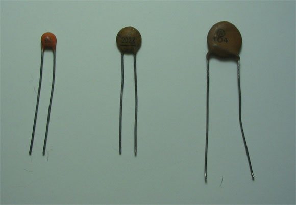 세라믹 콘덴서의 모양